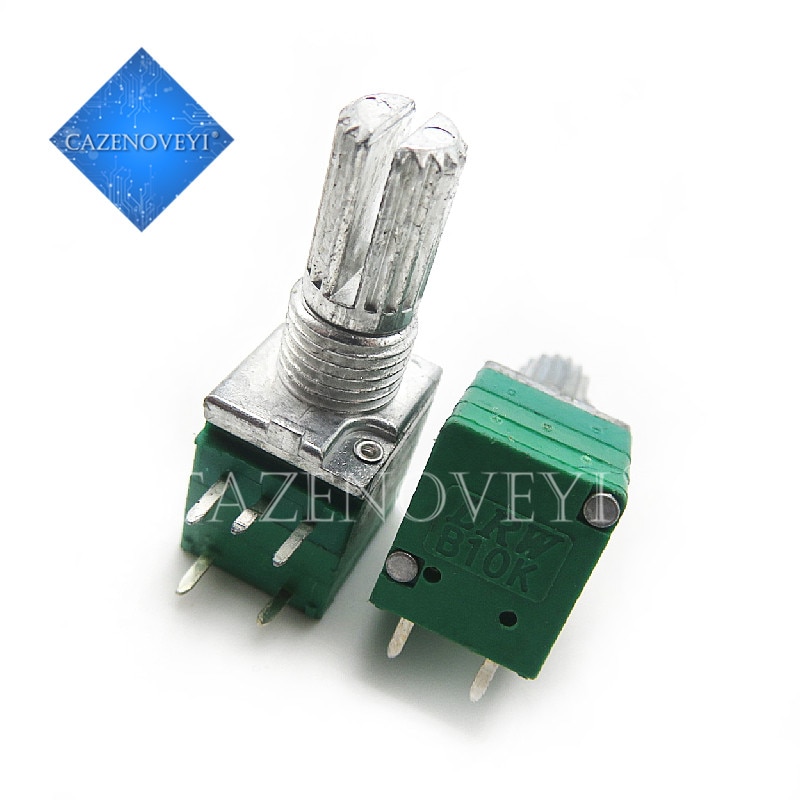 5pcs/lot RV097NS 5K 10K 20K 50K 100K 500K with a switch audio 5pin shaft 15mm amplifier sealing potentiometer In Stock