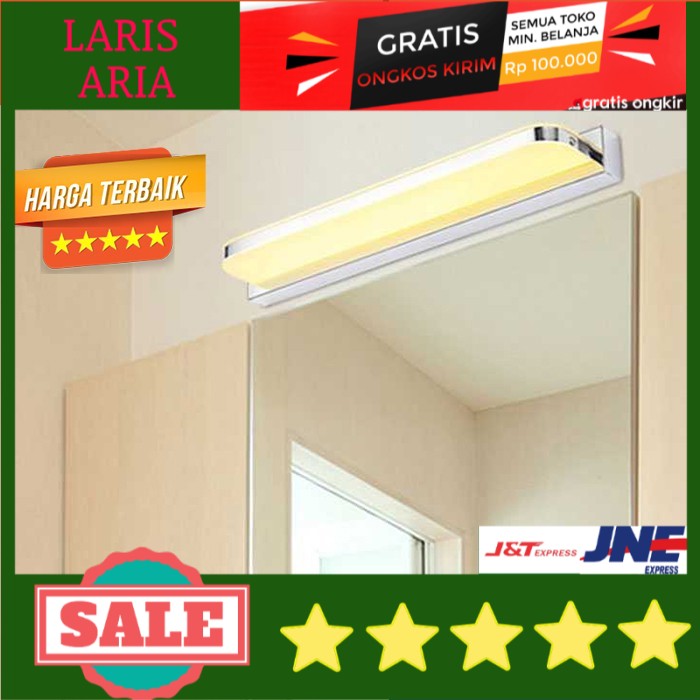 LAMPU LED MAKE UP DINDING CERMIN - LAMPU DANDAN MAKEUP RIAS BERHIAS HIAS KACA TEMPEL HEMAT ENERGI