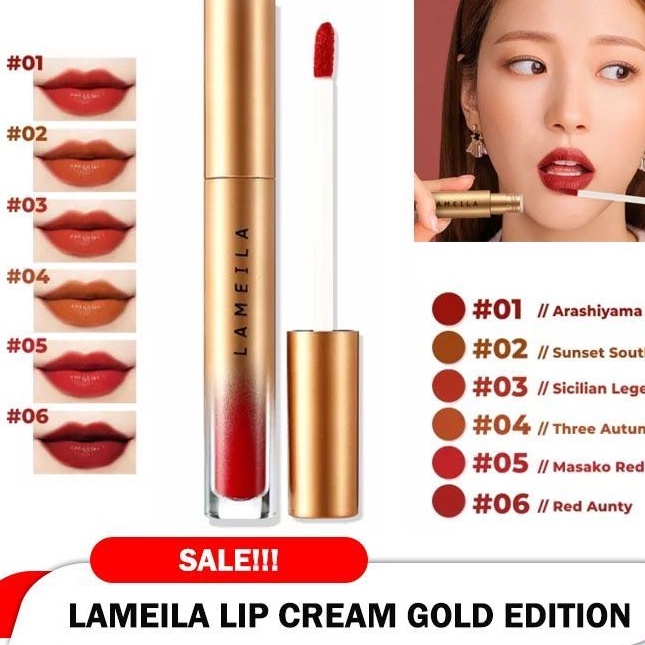 lameila Gold Silky Lipstik