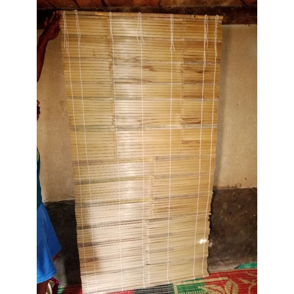 Tirai bambu gulung ukuran 100×150cm