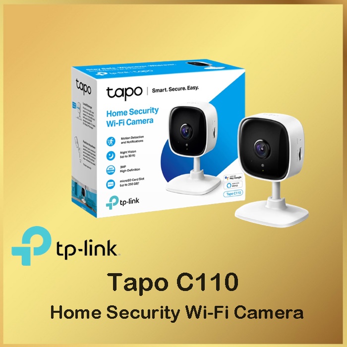 TP-LINK TAPO C110 Home Security Wi-Fi Camera - Tplink Tapo C 110