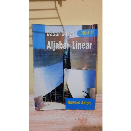 Buku Dasar Dasar Aljabar Linear Jilid 2 Howard Anton Preloved