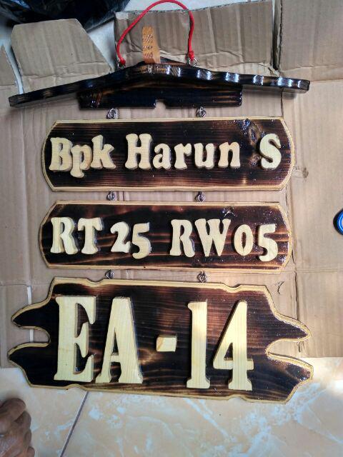 Nomor/ Nomer Rumah Hurup Timbul 3 Susun