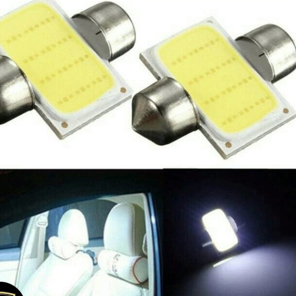 [L288] Lampu LED Plafon Mobil Kabin 31mm Plasma COB Super Terang 12 titik