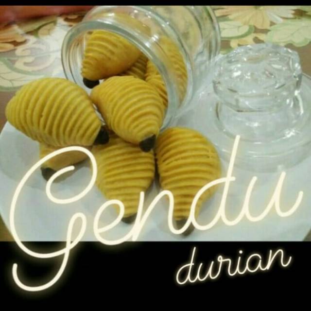 

Kue gendu durian atau nanas