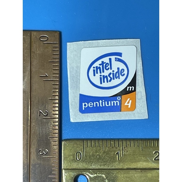 Sticker stiker logo intel Pentium 4m ori