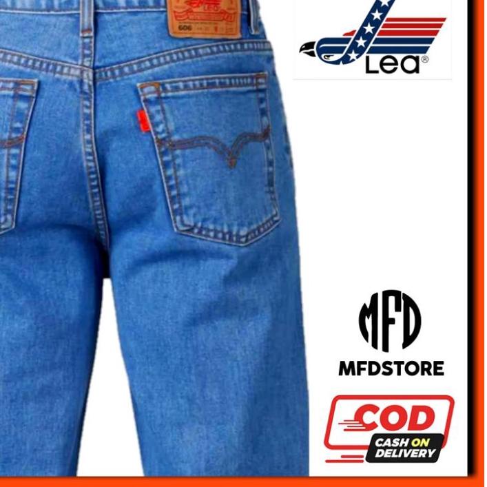 Celana Jeans Lea 606, 604, Straight Jeans Reguler Fit, Jeans Standar "CBI.31My22g"
