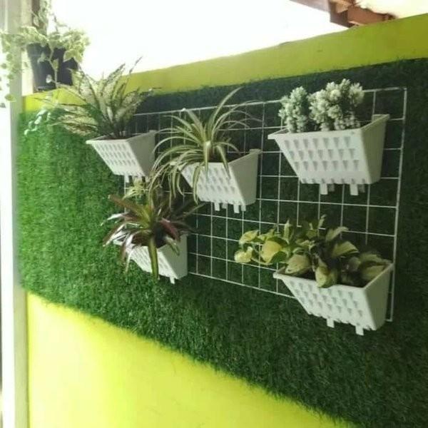 ram besi gantung rak pot dinding/tempel
