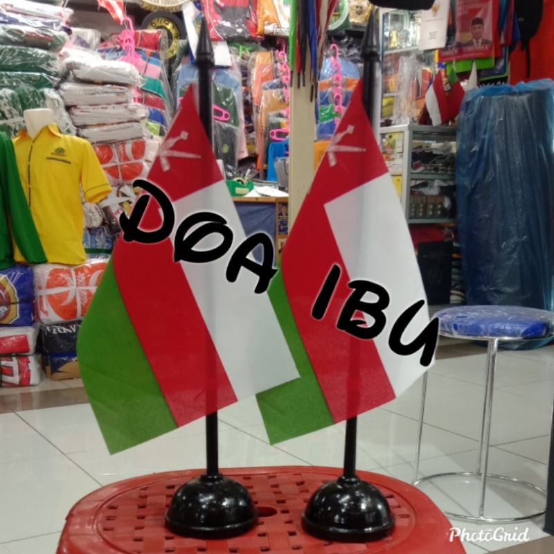 

best seller tiang kayu meja+bendera OMAN ready stock