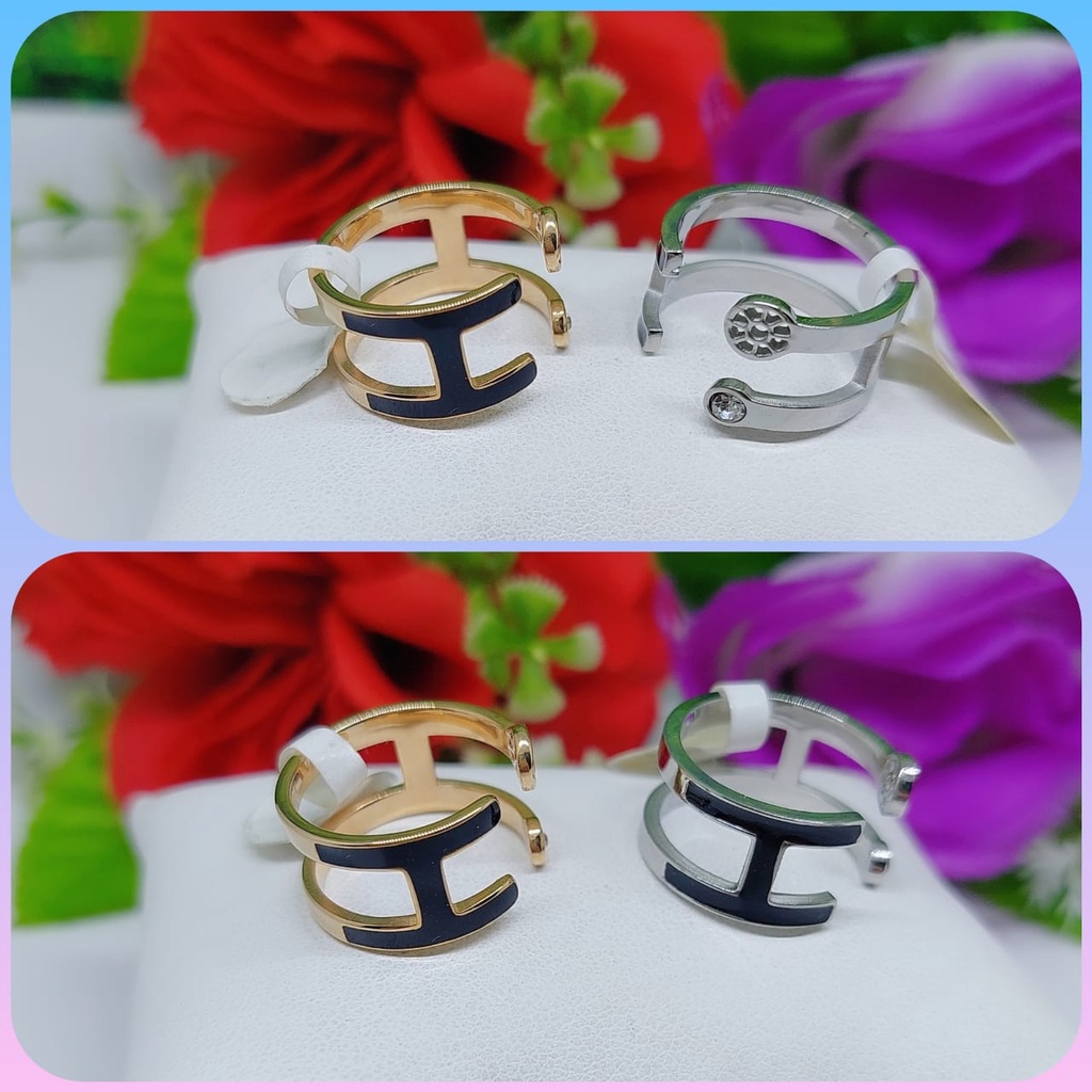 Cincin titanium permata 0235-0239