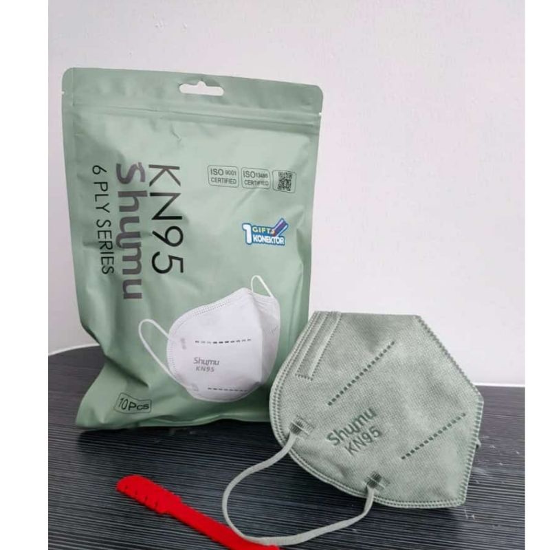 MASKER KN95 SHUMU 6 PLY - HIJAU MATCHA