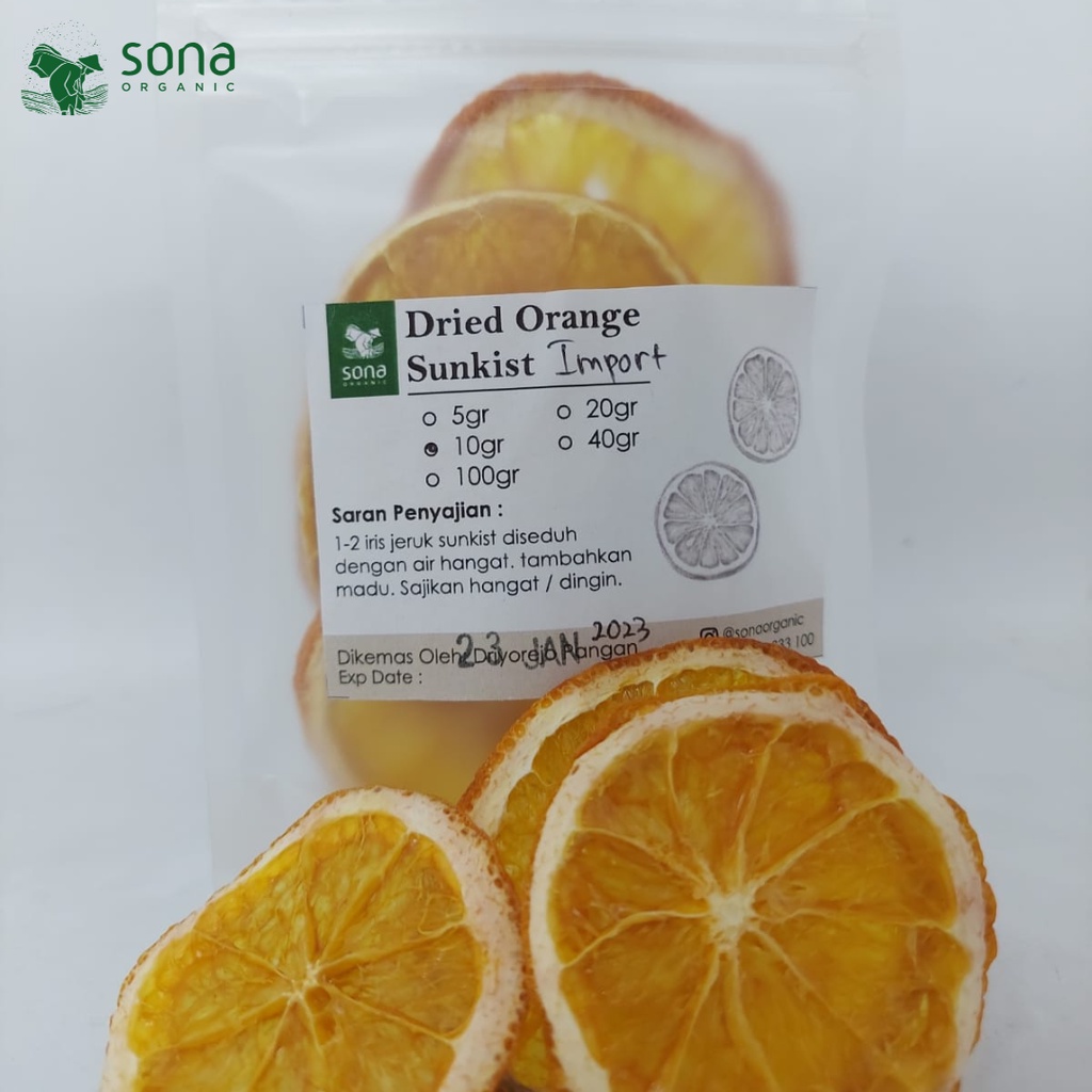 

Dried Orange Import 10 gr - Jeruk Import Iris kering - Sona