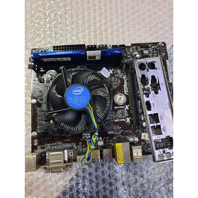 Mainbaord h81 ddr3 paket prosesore core i3 4160 Gen4 Ram 8gb Hyper Fan