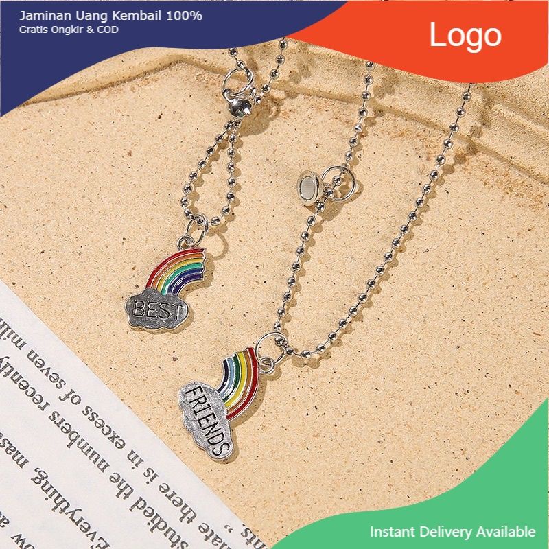 2pcs kalung rantai magnet Couple bestfriend/ kalung Couple pasangan persahabatan