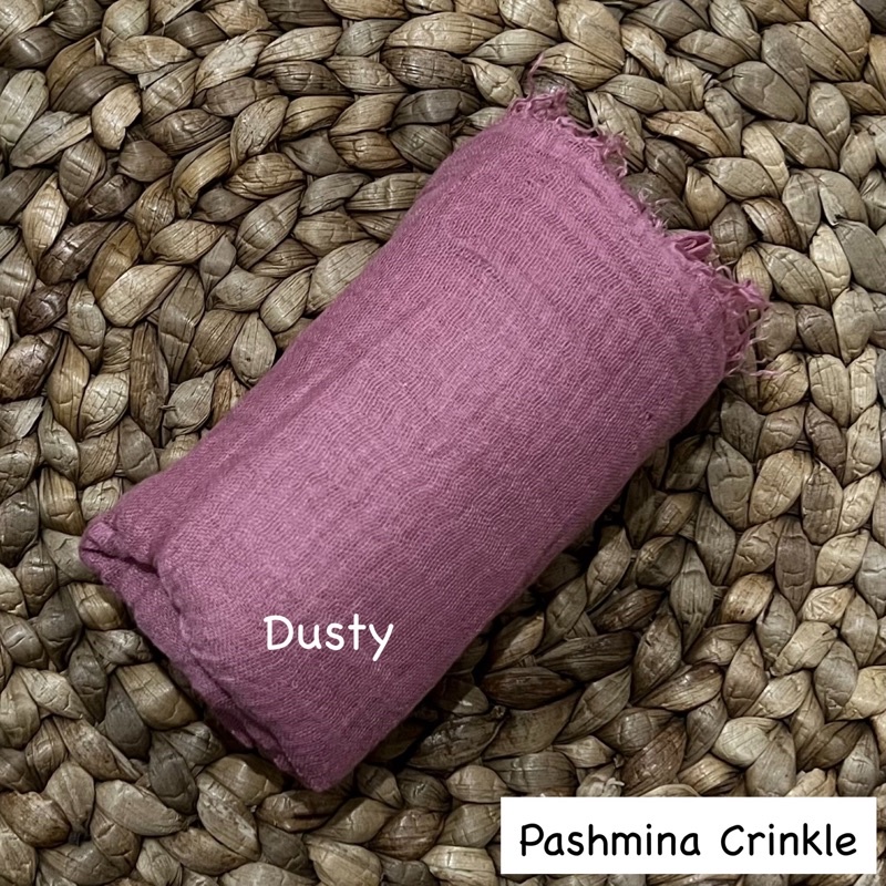 Pashmina crinkle Part 1 Hijab pasmina kusut Lavanya By Azzara-Dusty