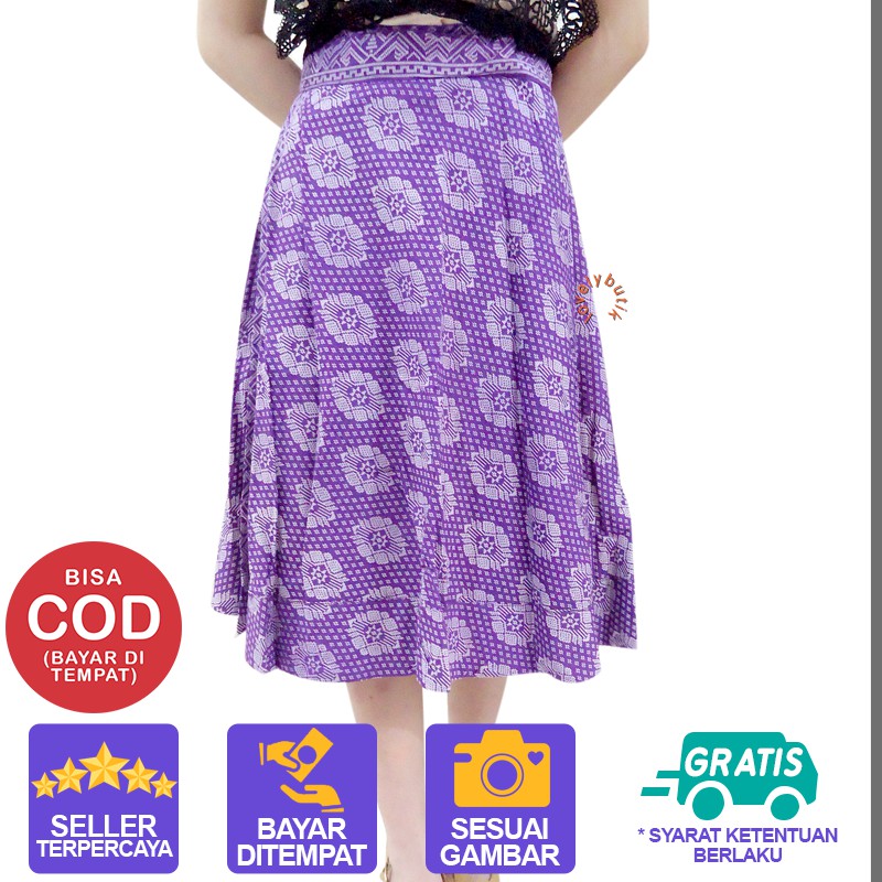 Lovelybutik Rok Batik Wanita Modern Wind4 Rok Batik Lilit Ikat Rok Midi Skirt Wanita Korea