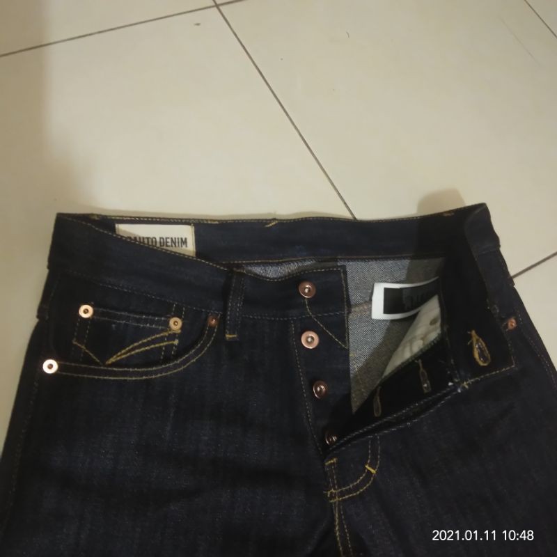 rauto denim raw denim 16/18oz  selvedge doble line