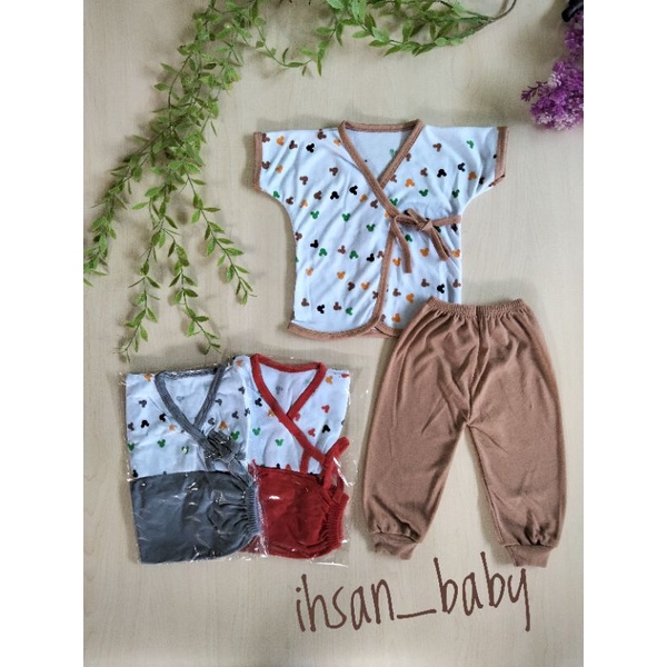 piyama kimono 1 setel baju bayi newborn jenis kimono