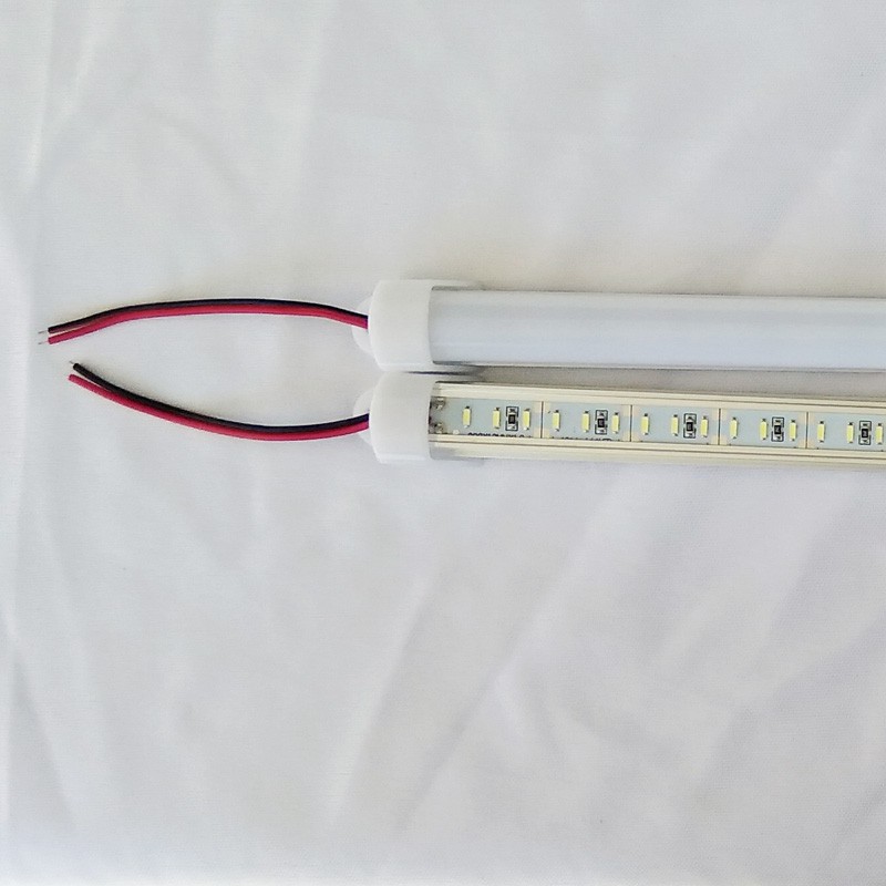 LAMPU LED DC 12V 144 SMD4014 RIGID BAR ALUMINIUM COVER CAP 100CM LAMPU AKI LAMPU DARURAT