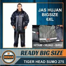 Jas Hujan BIG SIZE JUMBO Tiger Head 275 SUMO