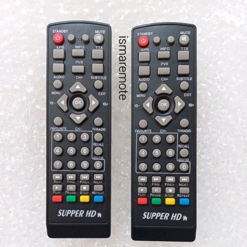 REMOTE REMOT SET TOP BOX SUPER HD Evercross Noise Infico Advance Vitara Max Hinomaru