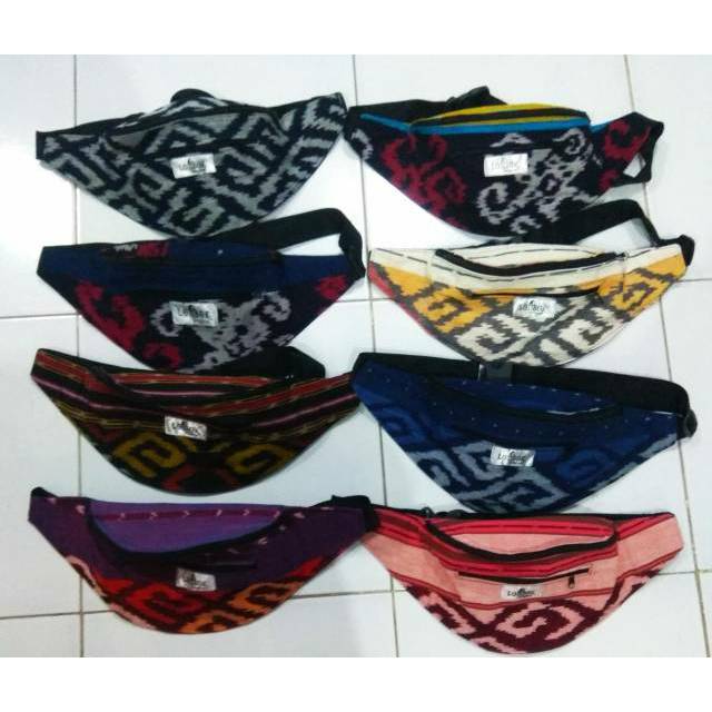 Tas Waistbag Tenun Etnik Tenun Lombok Tenun Jepara