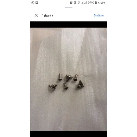 baut dan mur karet visor windshield gsx-r 150