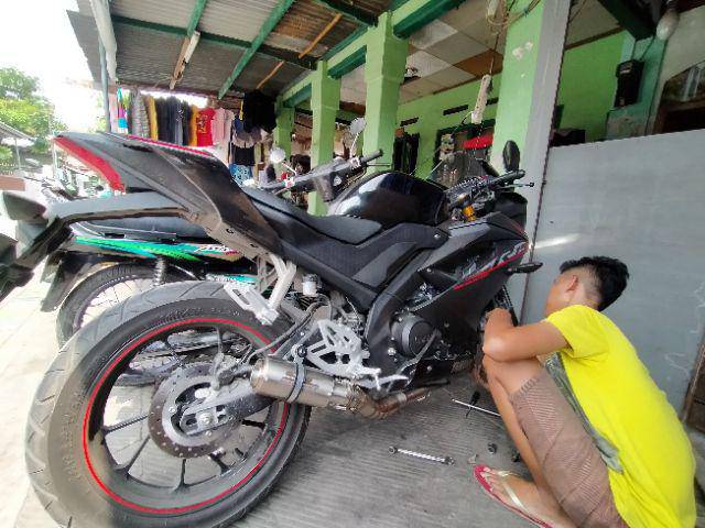 Knalpot sc project buat mx satria fu vixion tiger gl cb150r gsx bison Scorpio-1