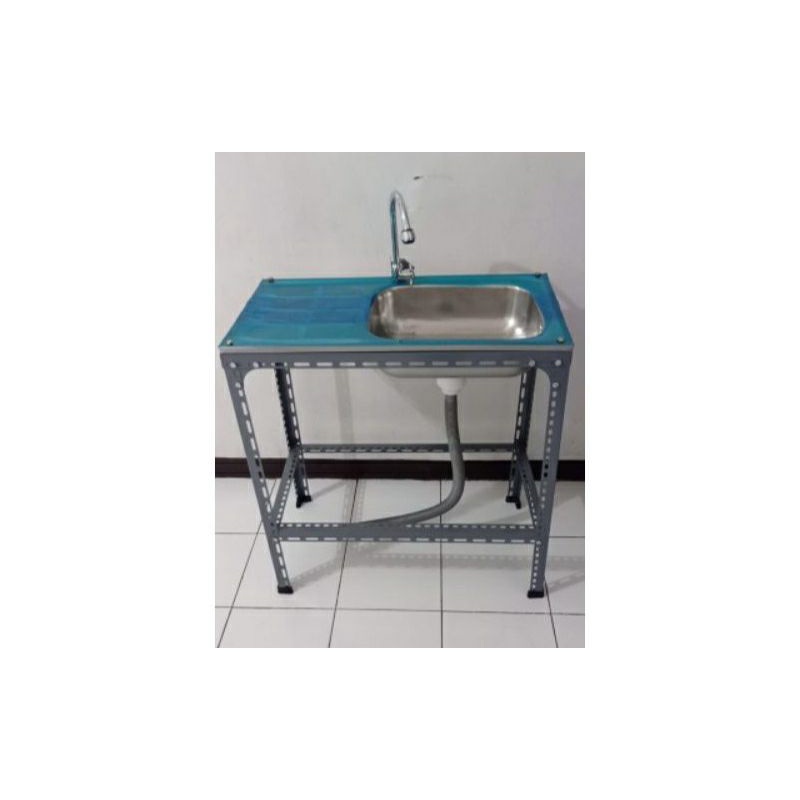 Wastafel portable/bak cuci piring/stainles ukuran 75cm lengkap