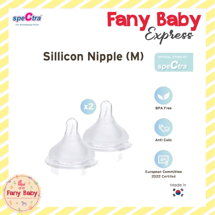 SPECTRA SILICONE NIPPLE WIDE NECK ISI 2 PC / NEW SHAPE