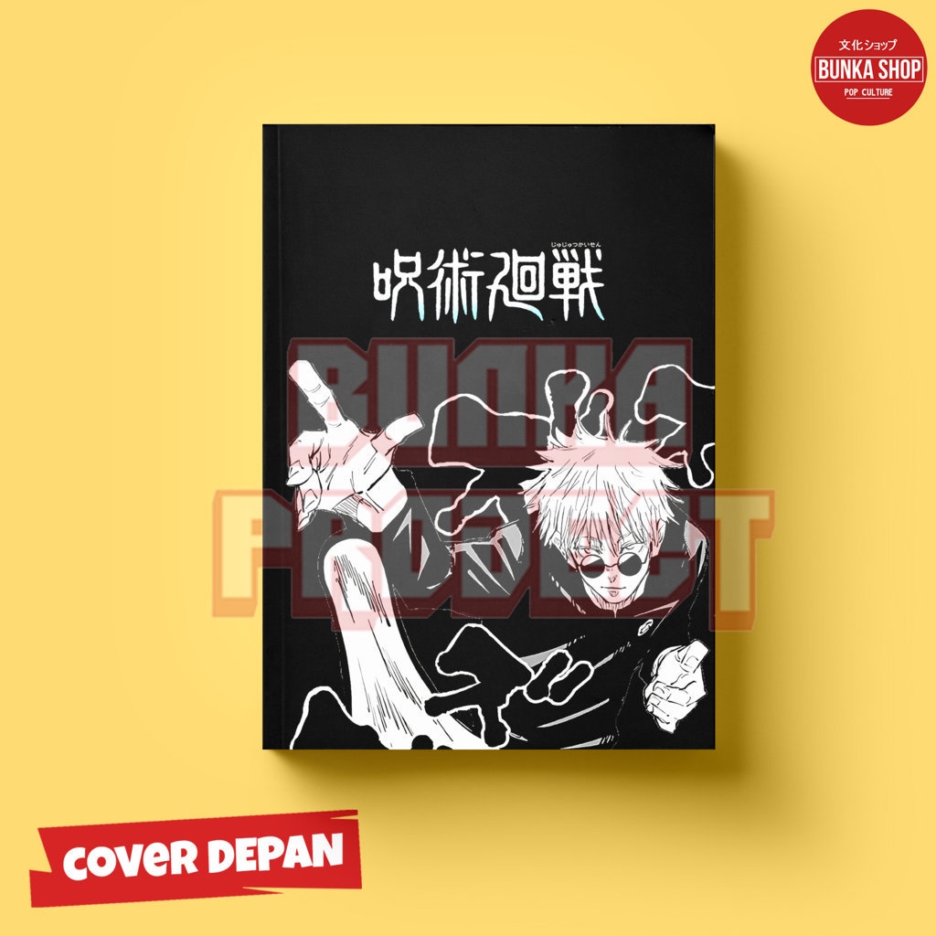 

Pocket Note Anime Jujutsu Kaisen Black Edition Hardcover Ukuran A6