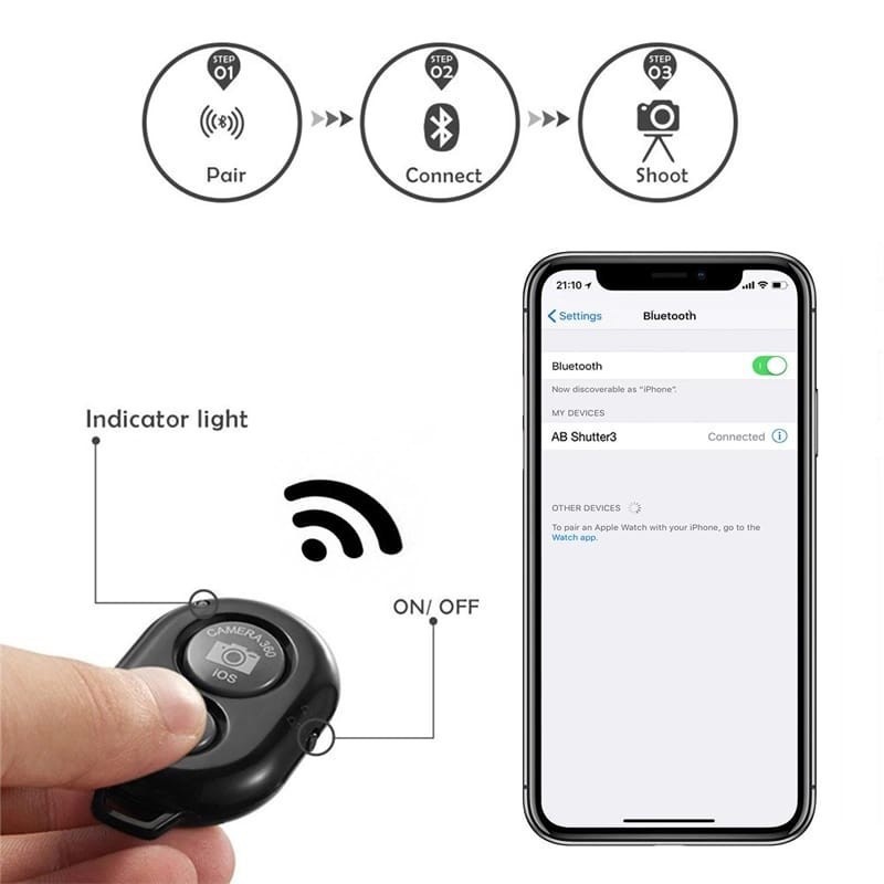 TRIPOD 1M STANDING HP WITH TOMSIS BLUETOOTH WIRELESS PHONE HOLD DK3888