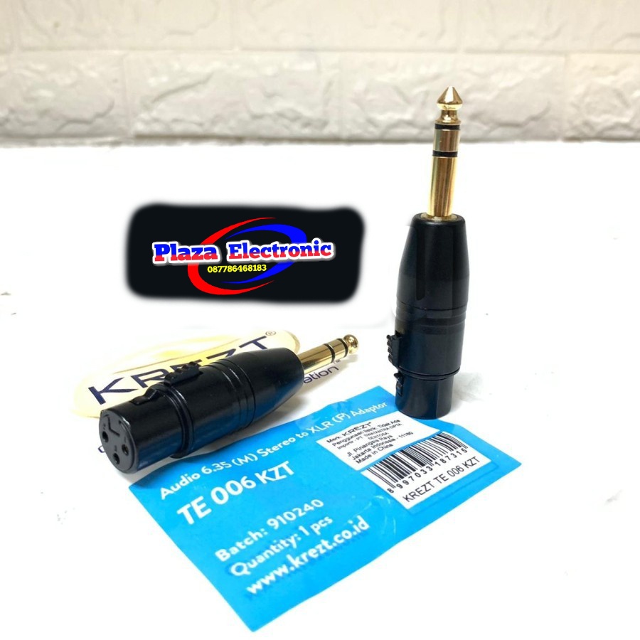 Jack converter XLR Female To Jack Akai Stereo gold plated