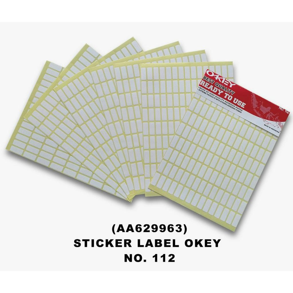 Label Harga Stiker Nama OKEY No 112 isi 7 lembar