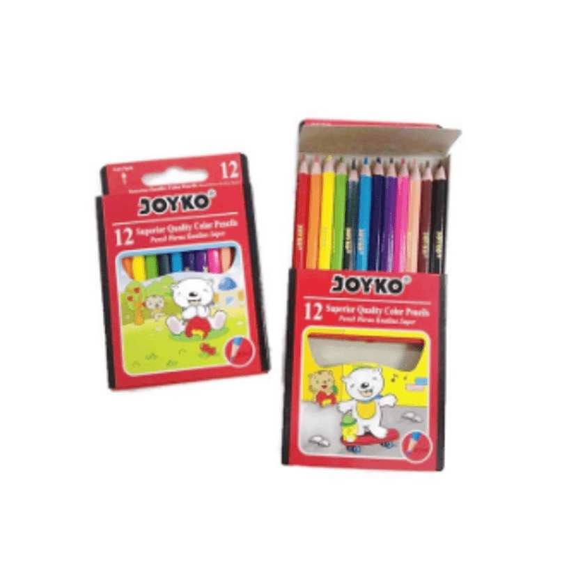 Pensil Gambar Joyko 12W Pendek 12 Warna