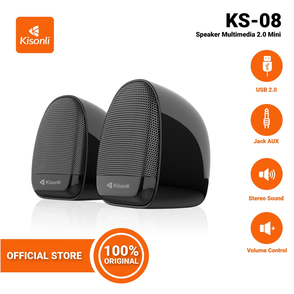 Speaker Komputer Kisonli KS-08 Mini Speaker Komputer/ Laptop