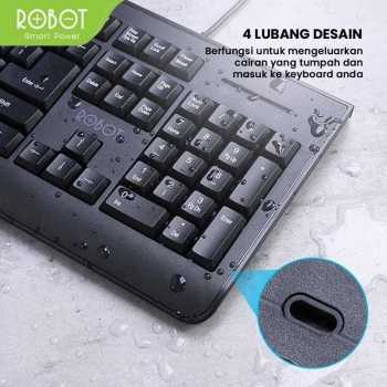 Keyboard USB ROBOT RK20 Black