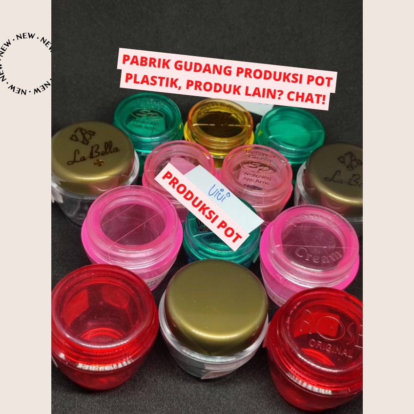 Pot Cream Jar Pot Cream Akrilik Pot Kosmetik Rose Pot Plastik Kosmetik Pot Akrilik Cream Kosmetik Po