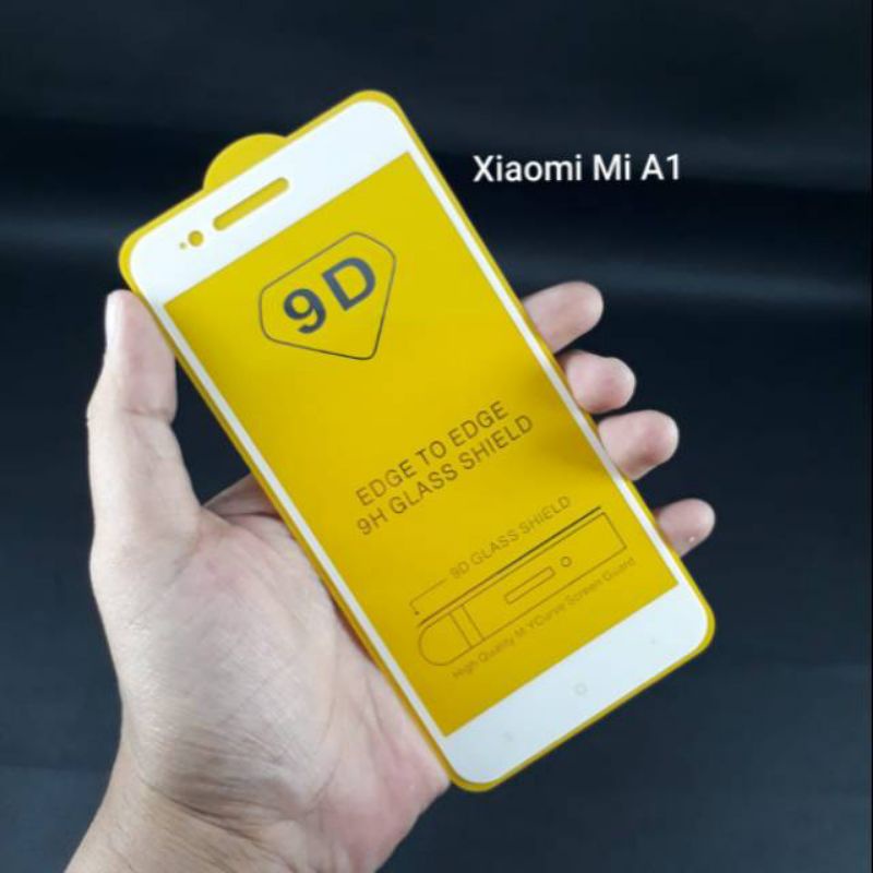 Tempered Glass anti gores Kaca Tg full list hitam Xiaomi Mia1 Mi5X Original