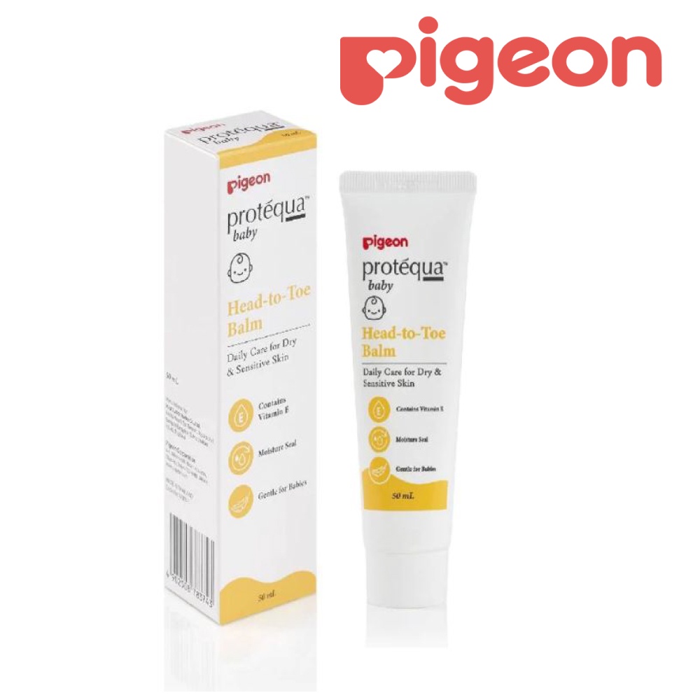 PIGEON Protequa Head To Toe Balm 50Ml,cream kulit kering bayi