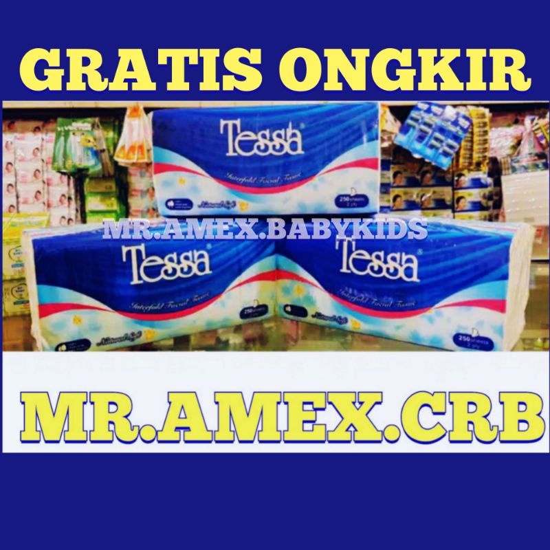 TISU TESSA 250 SHEET TESSA TISU 250 SHEET TISU TISSUE TESA 250 SHEET TISU WAJAH TISU MOBIL