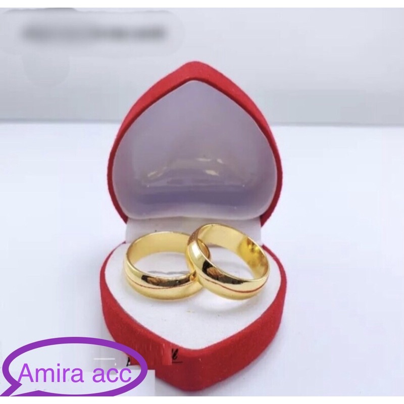 cincin couple mirip emas asli polos