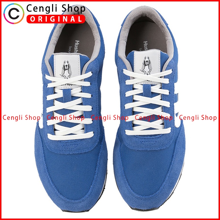 SEPATU HUSH PUPPIES PRIA ORIGINAL TERBARU SNEAKER CASUAL BIRU HM004