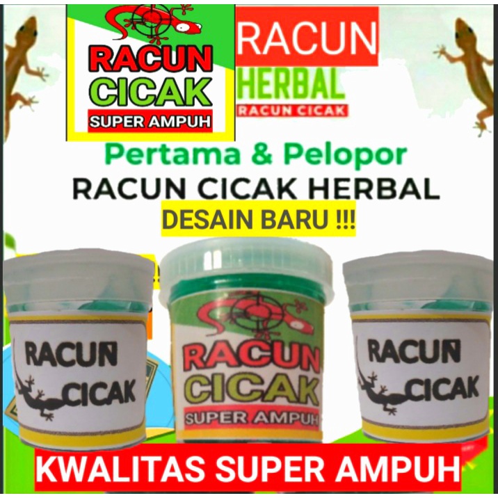 Racun Cicak Paling Ampuh Membasmi Cicak dan Tokek Racak Herbal