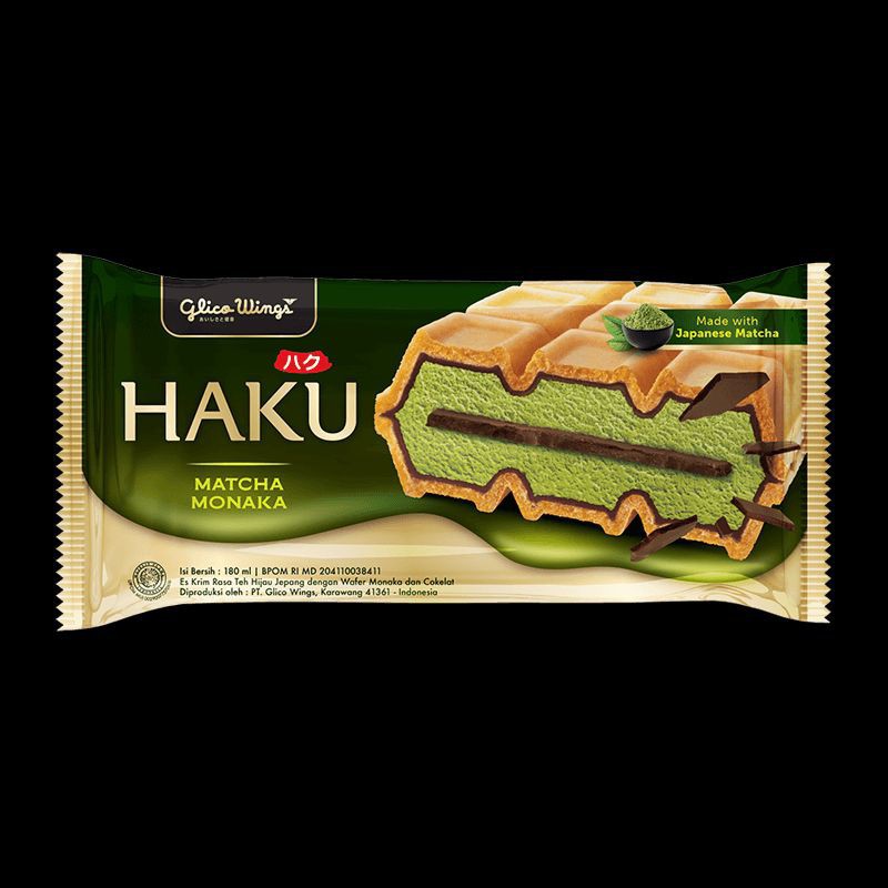 Glico Wing Haku Monaka Matcha 180 Ml