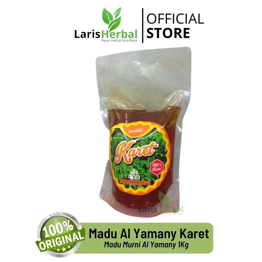 

ORIGINAL Al Yamany Madu Asli Karet 1Kg Refil | Madu Murni