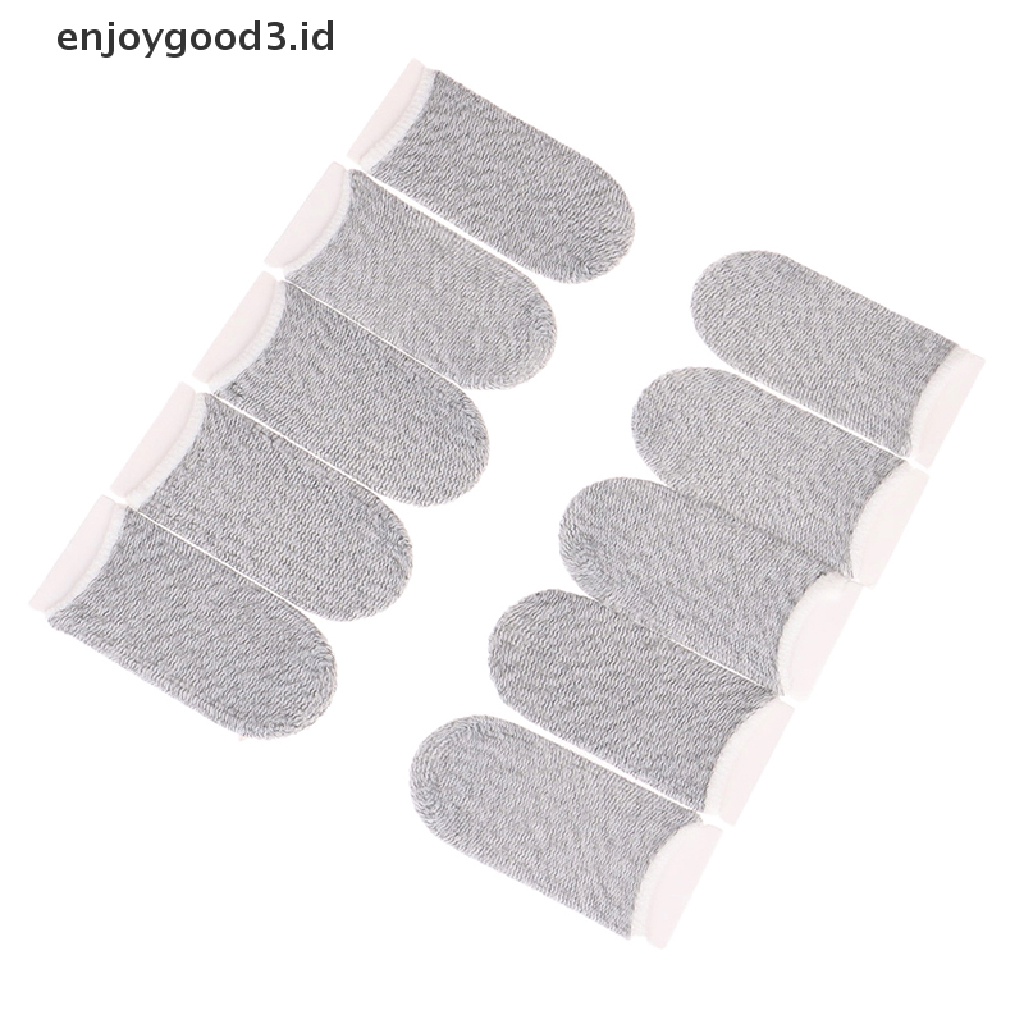 (Id) 10pcs Sarung Jari Anti Keringat Untuk Bermain Game