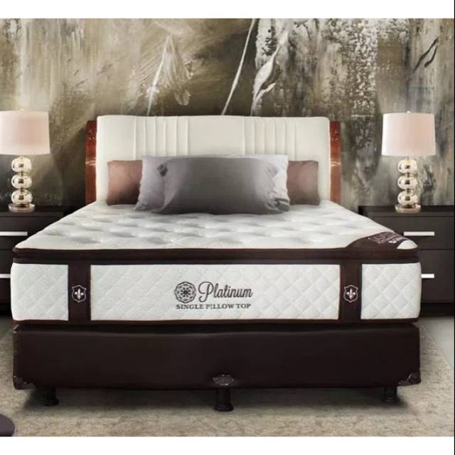 Matras Springbed central platinum 160 x 200 + dipan + sandaran full set