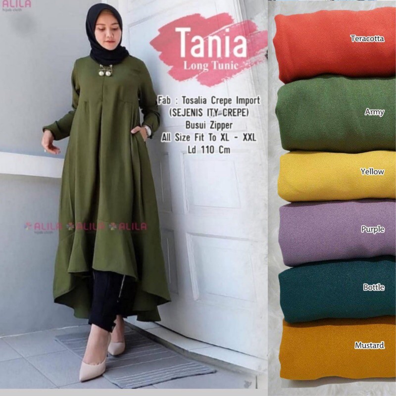 Atasan Tunik Tania Long Tunic By Alila