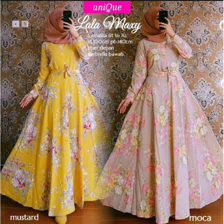 GAMIS BUNGA SAKURA BANGKOK / GAMIS SAKURA TERBARU / GAMIS SAKURA MONALISA